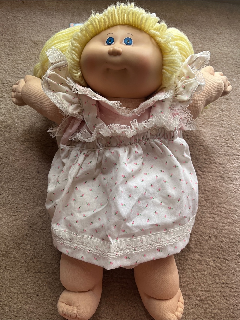 Classic Yellow-Haired Cabbage Patch 1980-1982 Xavier Robert’s doll vintage clean